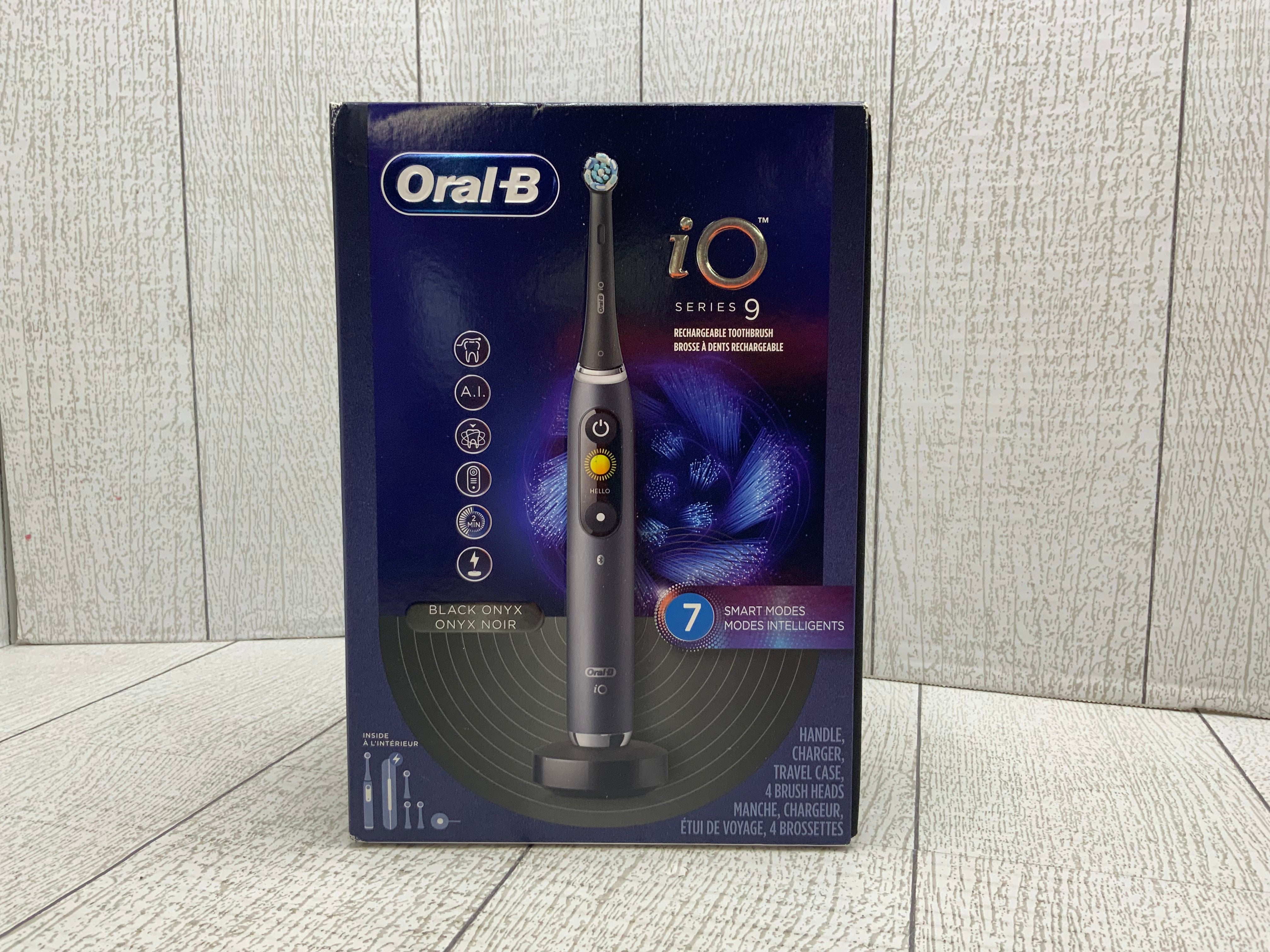 Oral-B iO Series 9 Electric Toothbrush w/ 3 Replacement Brush Heads, Black Onyx (8038454821102)